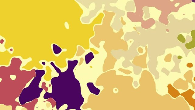 Turbulent Swirling Twirling Orange - Purple Abstract Background Animation