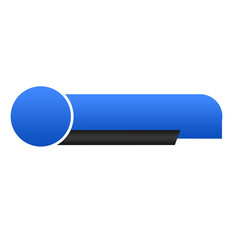 Modern Blue and Black Lower third Label Banner Design