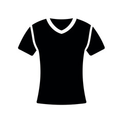 a modern and stylish T-shirt  mockup vector silhouette, white background