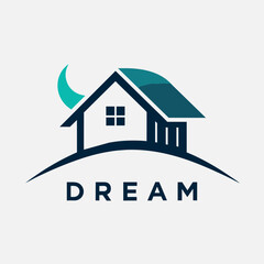 house logo concept, vector art illustration