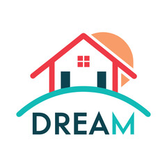 house logo concept, vector art illustration