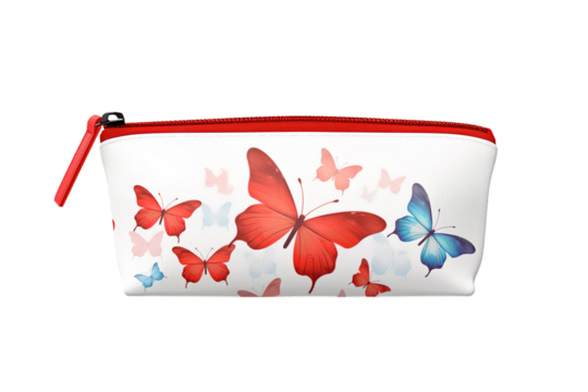 Whimsical Symphony of Butterflies on White or PNG Transparent Background.