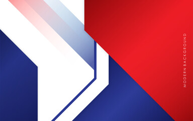 Modern abstract background blue and red with white colorful