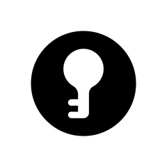 Keyhole vector icon. Lock illustration sign. Key symbol or logo.