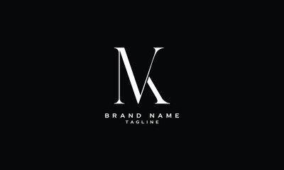 NMK, NKM, MNK, MKN, KMN, KNM, MK, KM, NK, KN, Abstract initial monogram letter alphabet logo design