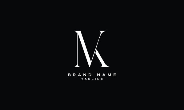 NMK, NKM, MNK, MKN, KMN, KNM, MK, KM, NK, KN, Abstract initial monogram letter alphabet logo design