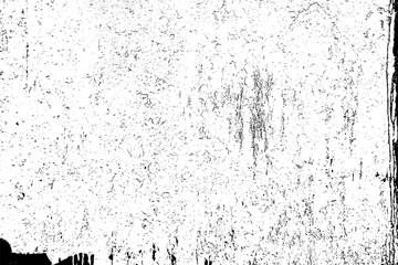 Black and white grunge. Distress overlay texture. Abstract surface dust and rough dirty wall background concept. Worn, torn, weathered effect. Vector illustration, EPS 10.