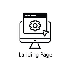 Landing Page vector icon