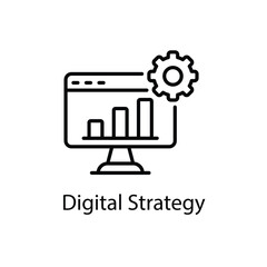 Digital Strategy vector icon