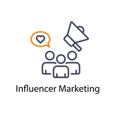 Influencer Marketing vector icon