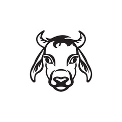 Cow head symbol logo icon,design vector illustration template