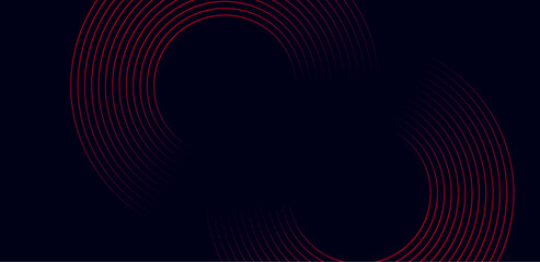 Abstract dark blue minimal vector background. Long banner business template with dynamic wavy gradient line.	