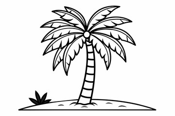 Coconut tree vector