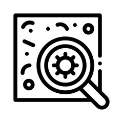 Microorganism line icon