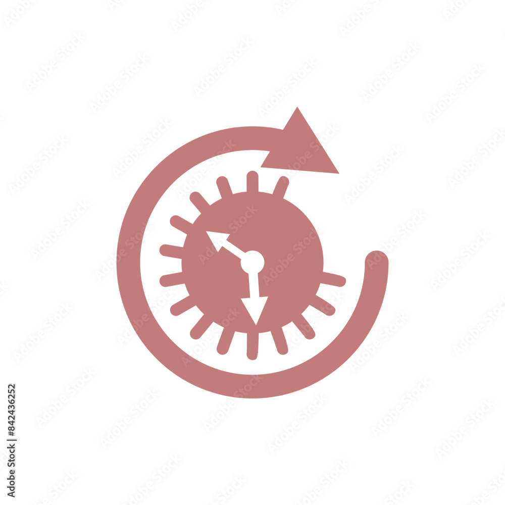 Poster time icon on background for graphic and web design. creative illustration concept symbol for web or 