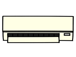 シンプルなエアコンのイラスト素材