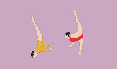 ballet dancer in red