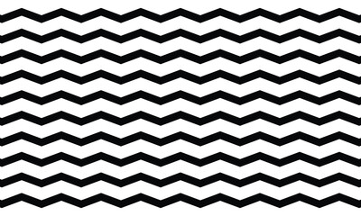 Black on white abstract perspective line stripes with dimensional effect isolated on white background.	