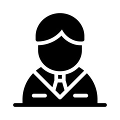 businessman glyph icon