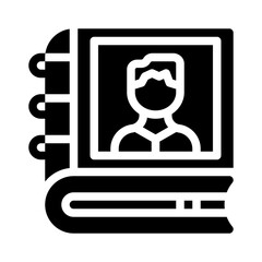 employee glyph icon