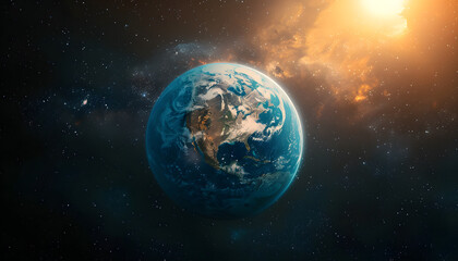 Naklejka premium space background