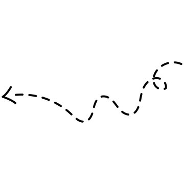 recommend clip art: Dashed Line DDashed Line Direction.Zigzag arrow stripes design with dotted lines on grid lines isolated on white background.Set of black dashed arrows on white background. Dashed lines. Directirection