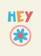 Happy Birthday hand-lettered phrase. Bold handwritten letters. Isolated on light-colored background. Template for greeting cards, prints, social media