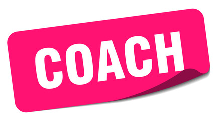 coach sticker. coach label