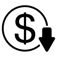 Low Cost Icon, Simple Icon Vector Design, best used for presentation, application, web and banner