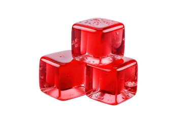 The Towering Crimson Trio on White or PNG Transparent Background.