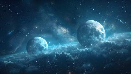 Obraz premium space background