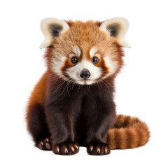 Obraz premium red panda isolated on white