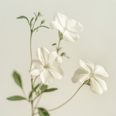 flower Photography, Jasminum polyanthum, Close up view, Isolated on white Background