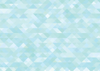 三角形のモザイクキラキラ背景（水色）