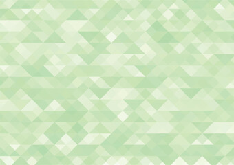 三角形のモザイクキラキラ背景（緑）