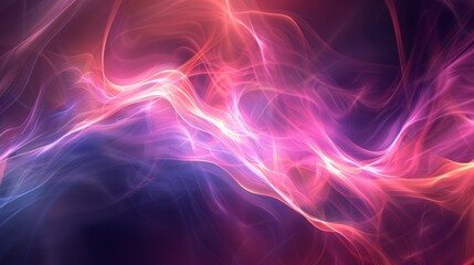 Fototapeta premium Witness a captivating exhibition of lively abstract smoke in vivid orange, purple, and blue hues. Great for creative projects seeking colorful and dynamic designs with a touch of ethereal beauty