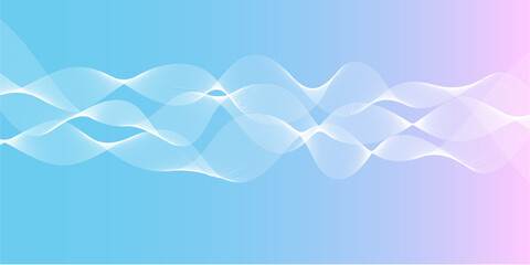 abstract line wave background blue 