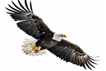 Majestic Bald Eagle Soaring Through the Air