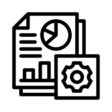 recommend clip art: annual report line icon