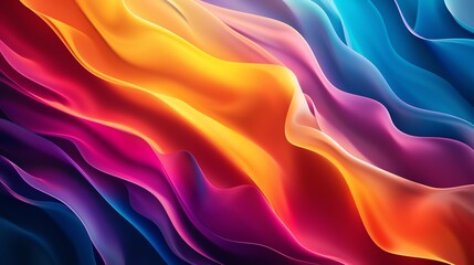 Obraz premium Abstract colorful wave background with vibrant colors.