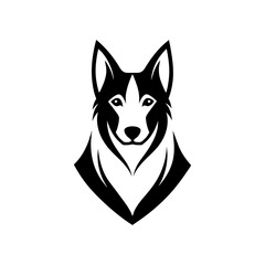 Dog logo vector art illustration