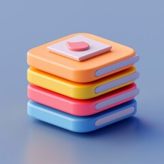 A 3D icon symbolizing finance, designed with a sleek and modern aesthetic. This icon is ideal for use in financial apps, reports, and presentations.