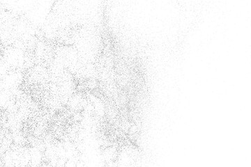 Distressed black texture. Dark grainy texture on white background. Dust overlay textured. Grain noise particles. Rusted white effect. Grunge design elements. Vector illustration, EPS 10.