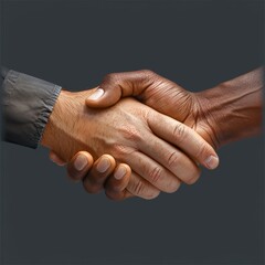 A 3D icon of a handshake, symbolizing partnership and successful collaboration. The realistic textures and detailed design convey trust and achievement.