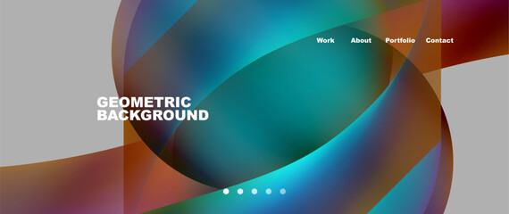 Dynamic flowing shapes concept design composition. Vector Illustration For Wallpaper, Banner, Background, Card, Book Illustration, landing page