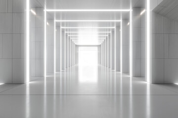 3d rendered illustration of a corridor