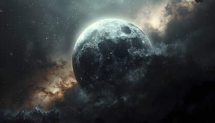 Naklejka premium space background