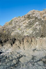 coastal rocks on a sunny day