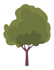 Wooden city bench isolated on white background. Park brown vector bench in flat style