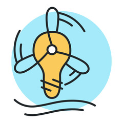 Ecology line art icon, nature and environment. Protection, planet care, natural recycling power. Vector ecology line art illustration